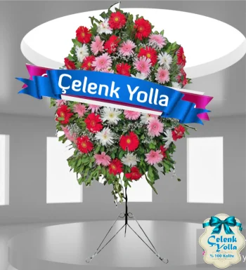 Karışık Renkli Gerberadan Ferforje
