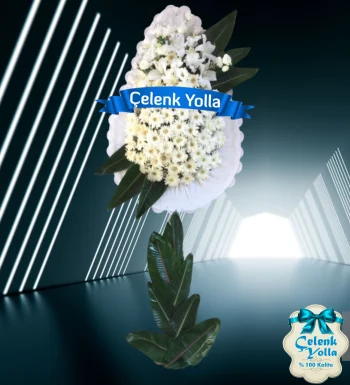 Ayaklı Çiçek Çelenk Sepeti