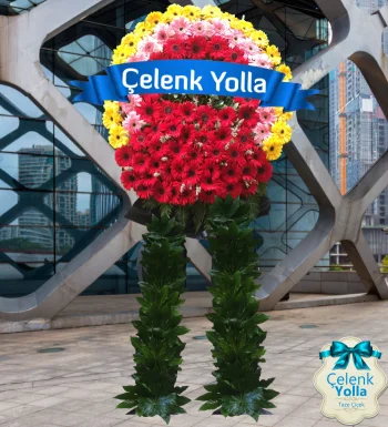Renkli Cenaze Çelengi