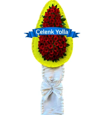 Kırmızı Yeşil Çelenk Sepeti