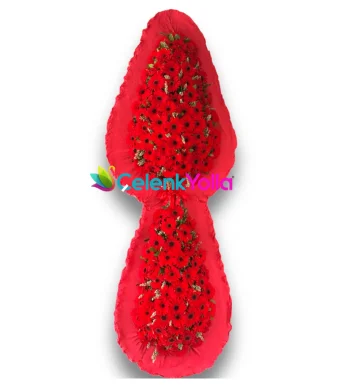 Wax Kırmızı Çelenk Sepeti