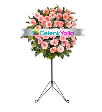 Jale Pembe Gerbera Ferforje Aranjmanı