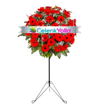 Lara Kırmızı Gerbera Ferforje Aranjmanı
